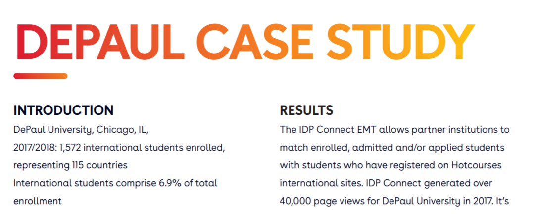 DePaul University Case Study DePaul University Case Study