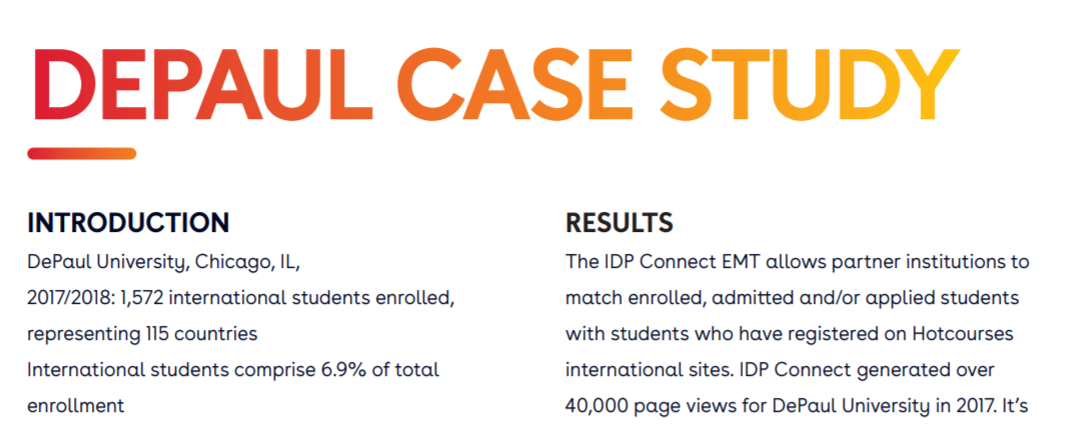 DePaul University Case Study